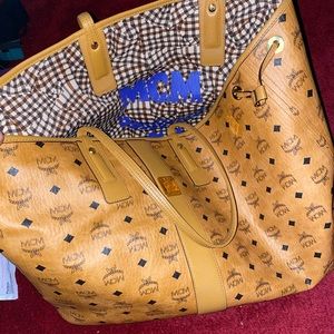 Authentic XL MCM Tote Bag